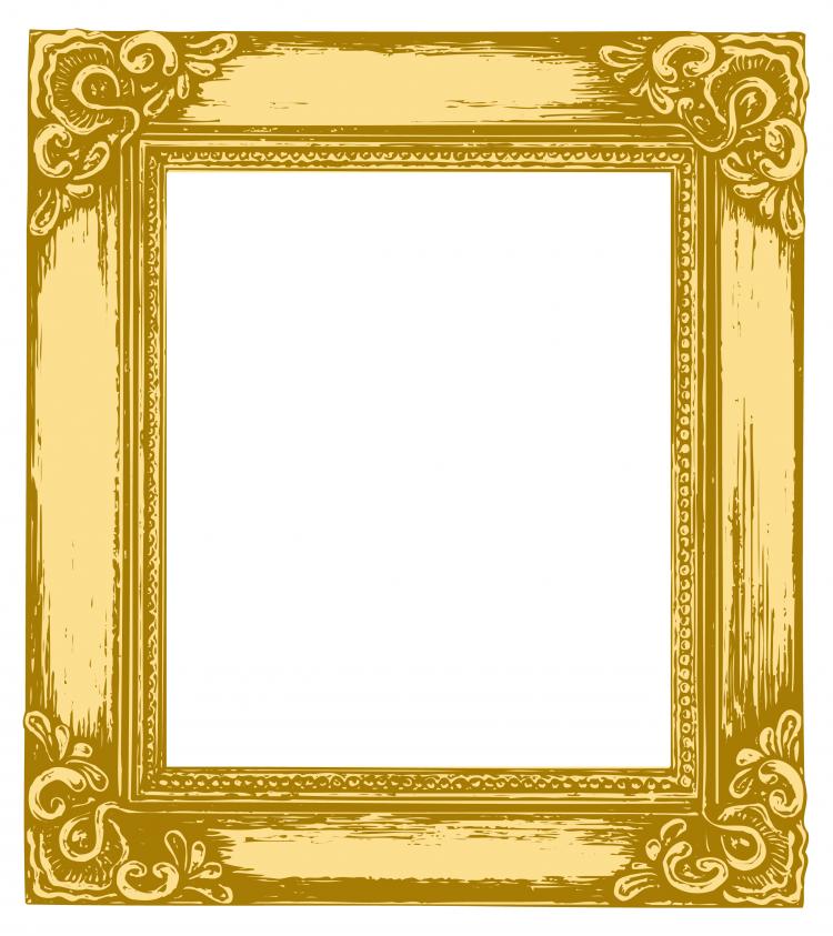 free vector Antique gold frame 05 vector